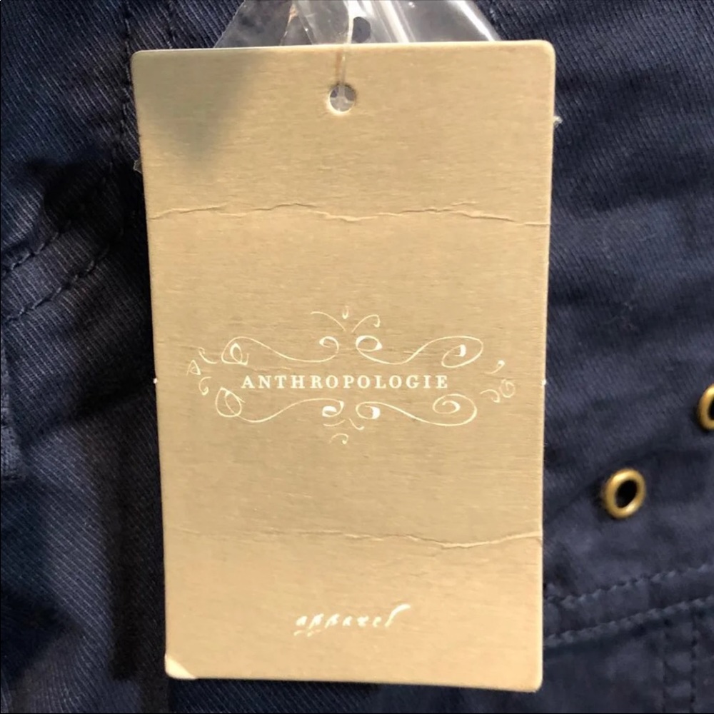 NWT-Anthroplogie Hei Hei Navy Pants 10 - Picture 6 of 7